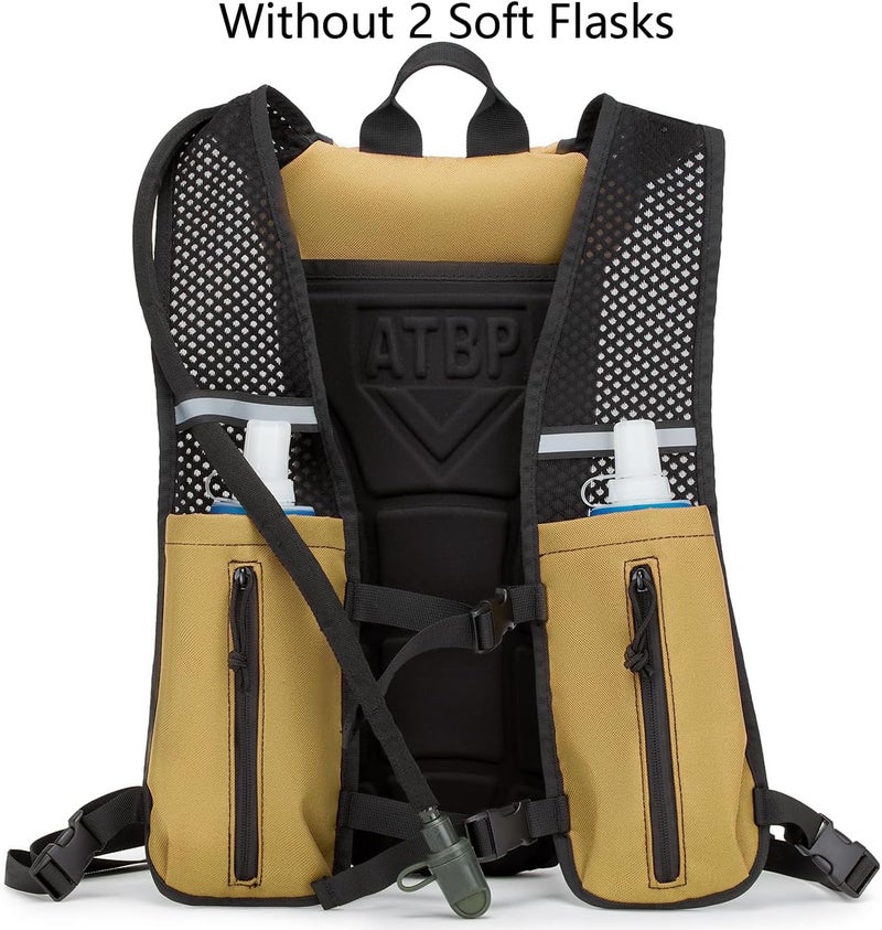 ATBP Running Hydration Vest Pack Tactical 3L Water Bladder Backpack Bag for Cycling Marathon Hiking Daypack Men & Women - Image 2